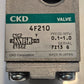 CKD 4F210-08 Pnuematic Solenoid Valve DC24V | 7Z13 G | 0.1-1.0 MPa | C1C2 E1SE2