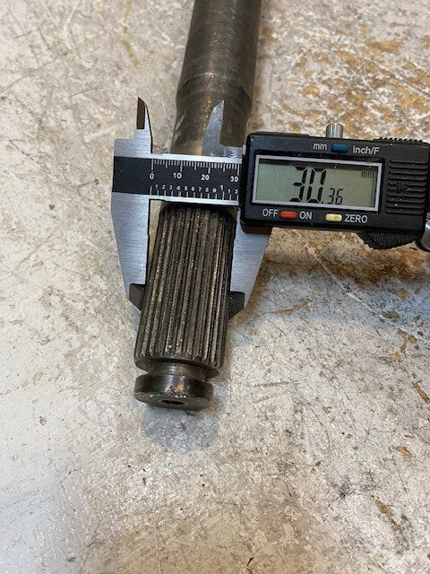 Axle Shaft 10-Bolt 30" Long 28-Spline 26mm End 34mm Shaft