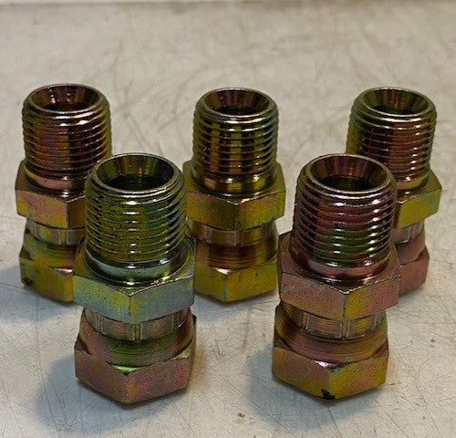 5 Quantity of Hydraulic Swivel Fitting Conversion Adapters (5 Quantity)