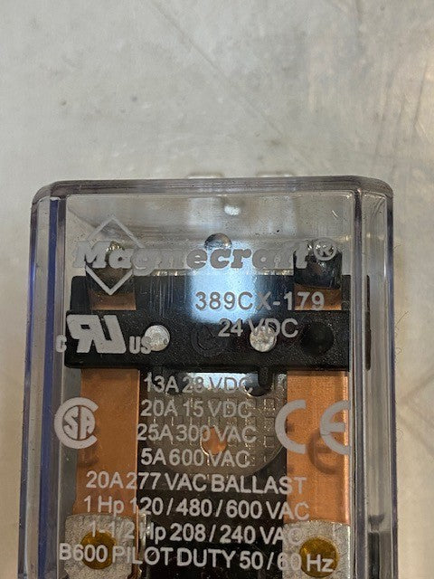 2 Quantity of Magnecraft 389CX-179 Power Relays 24VDC 20Amps (2 Quantity)