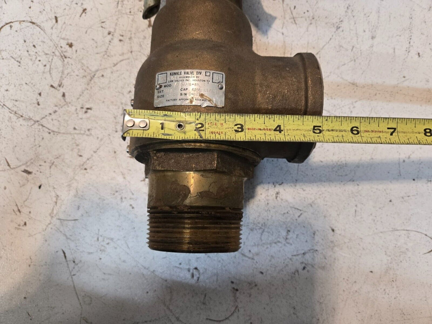 Kunkle Valve 6010JJ01-AM | 2 1/2" 4260 LB/HR