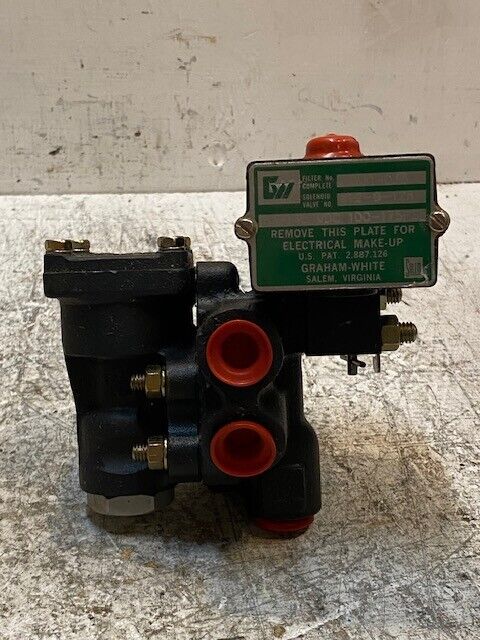 Graham-White Solenoid Valve 812-9-126 | 600-035 | 85-145 VDC 100-175 Psi