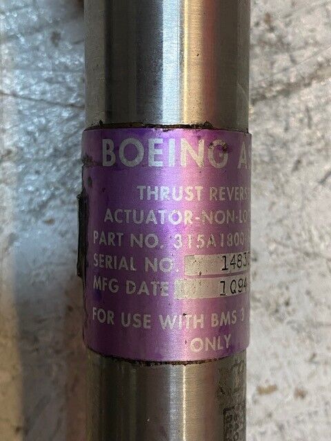 Boeing Assy Thrust Actuator 315A1810-3 | 315A1800-6 | 315A1810-1 | 14830 | 1Q94