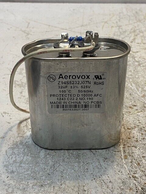 Aerovox Capacitor Z94S5232J07N 32uF 525V 50/60Hz