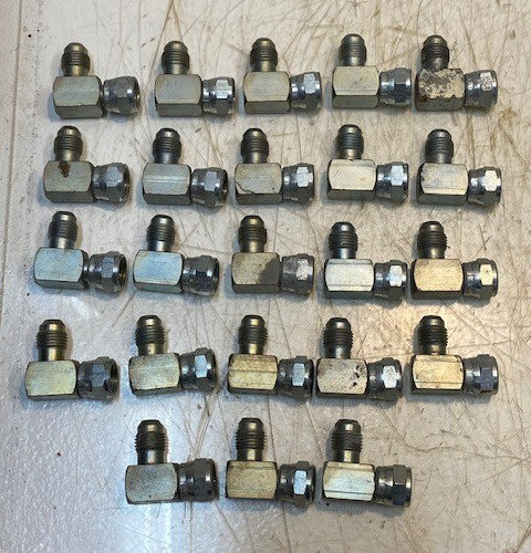 23 Quantity of 90 Degree Hydraulic Pneumatic Elbow Adapter Fittings (23 Qty)