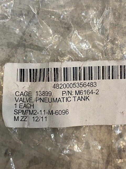 2 Quantity of Pneumatic Tank Valve M6164-2 (2 Quantity)