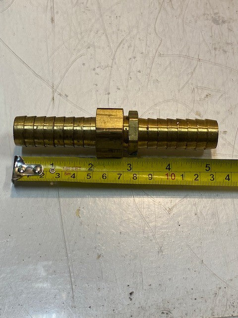 3 Quantity of Garden Hose Barb Couplings 5-1/8" L 20mm Thread 16mm ID (3 Qty)