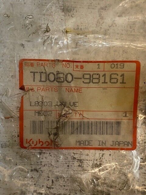 Kubota Double Acting Hydraulic Valve Assembly TD060-98161