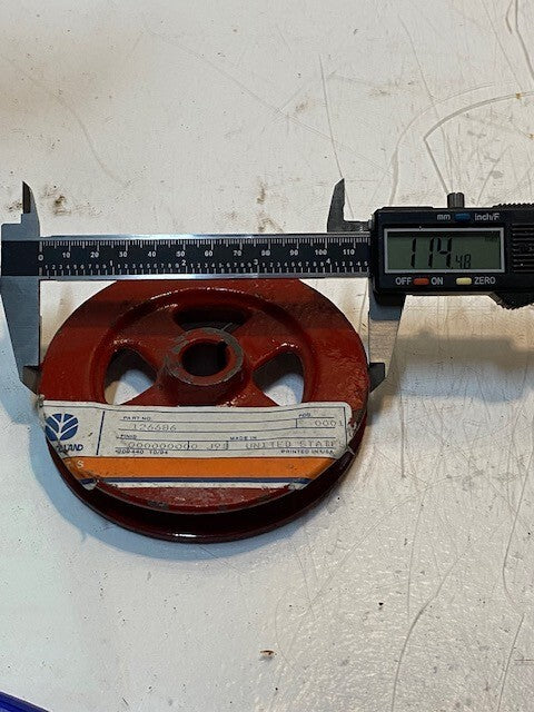 New Holland Red Pulley 126686 | 114mm OD 16mm Bore 18mm Thick