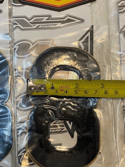 4 Quantity of N-Style Pros4 Black #8 | 3/Pk NIIII-8B 5" x 3" (12 Pcs Total)