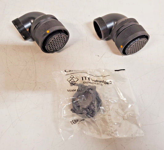 2 Quantity of Cannon ITT Industries RA Connectors VEAM 0423 (2 Qty)