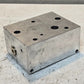 Hydraulic Manifold 6"x4 5/8"x3" Block | 3 Inlets | 2 Plugs | 3 Mounting Holes