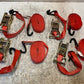 4 Qty of US Cargo 1" x 15' Ratchet Strap w/ Vinyl Ctd S-Hooks 2615WHVC (4 Qty)