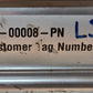 H K Systems Pneumatic Cylinder A3-00008-PN | GG563362 C | 200 PSI