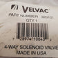 Velvac Four-Way Electronic Solenoid Air Valve 320131 | 3201312