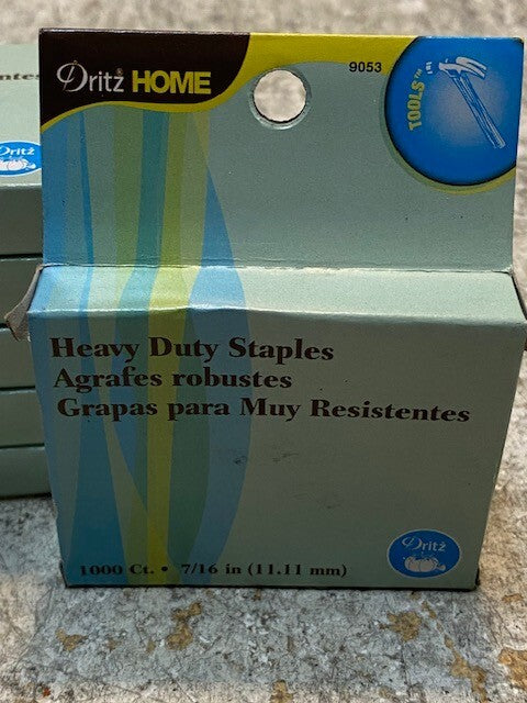 6 Quantity of Dritz 9053 Heavy-Duty Staple Gun Refills 7/16" 1,000/Pkg (6 Qty)