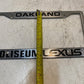Oakland Coliseum Lexus License Plate Frame 12" Long 6-1/4" Wide
