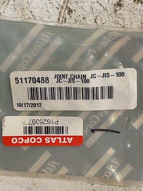 2 Qty of Atlas Copco 51170488 Chain Joints for EMC660 JC-JIS-100 (2 Quantity)