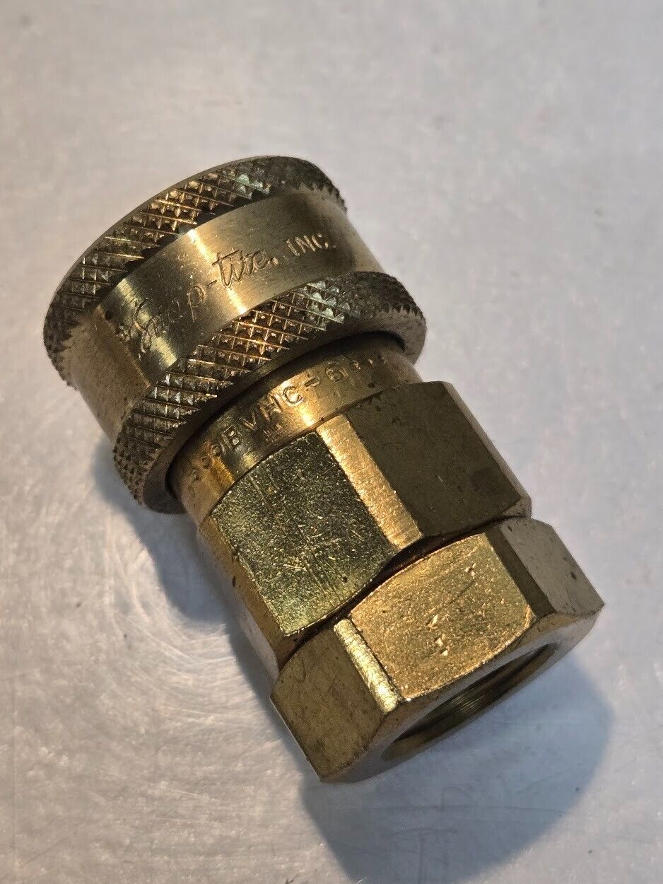 Snap-Tite BVHC-6 3/8" Quick Connect Coupling A021-2 3/8" FNPT 3/8" Quick Connect