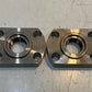 2 Quantity of Steel Hydraulic Fluid Flanges ML 29mm Bore 14mm Bolt Holes (2 Qty)