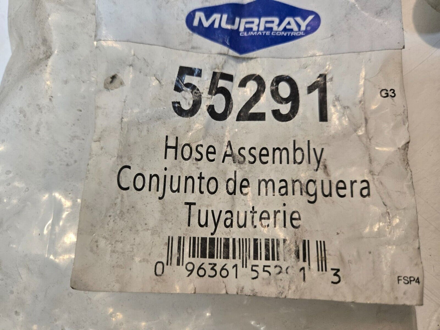 Murray 55291 Climate Control Hose Assembly 096361552913 | G3 | FSP4