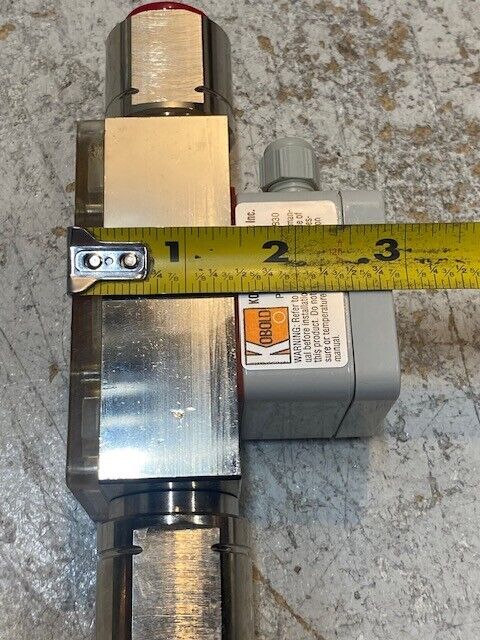 Kobold Flow Sensor DF-0306 Range 0.4-5.0 GPM 1/2" NPT 230 Psi 48722