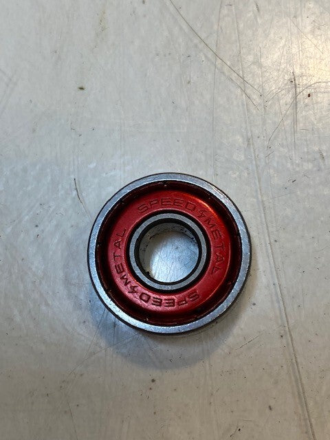 60 Quantity of Speed Metal Skateboard Bearings 22x8x7mm Red (60 Quantity)