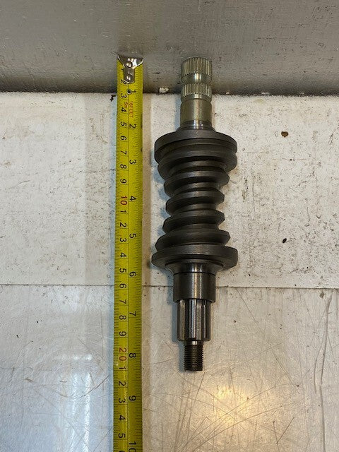 Worm Gear Shaft 17601279 | EN180481 | 8-1/4" Long 13mm Thread 6-Spline 57mm OD