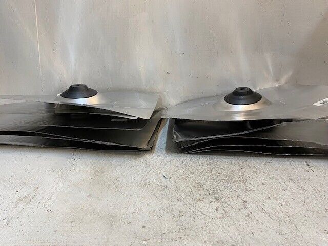 12 Quantity of Aluminum 2-1/4" Pipe No-Calk Roof Flashing 18"x18" Base (12 Qty)