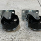 2 Pack of Swivel Caster Steel Wheels 95mm Base 86mm OD 29mm Treadwidth (2 Qty)