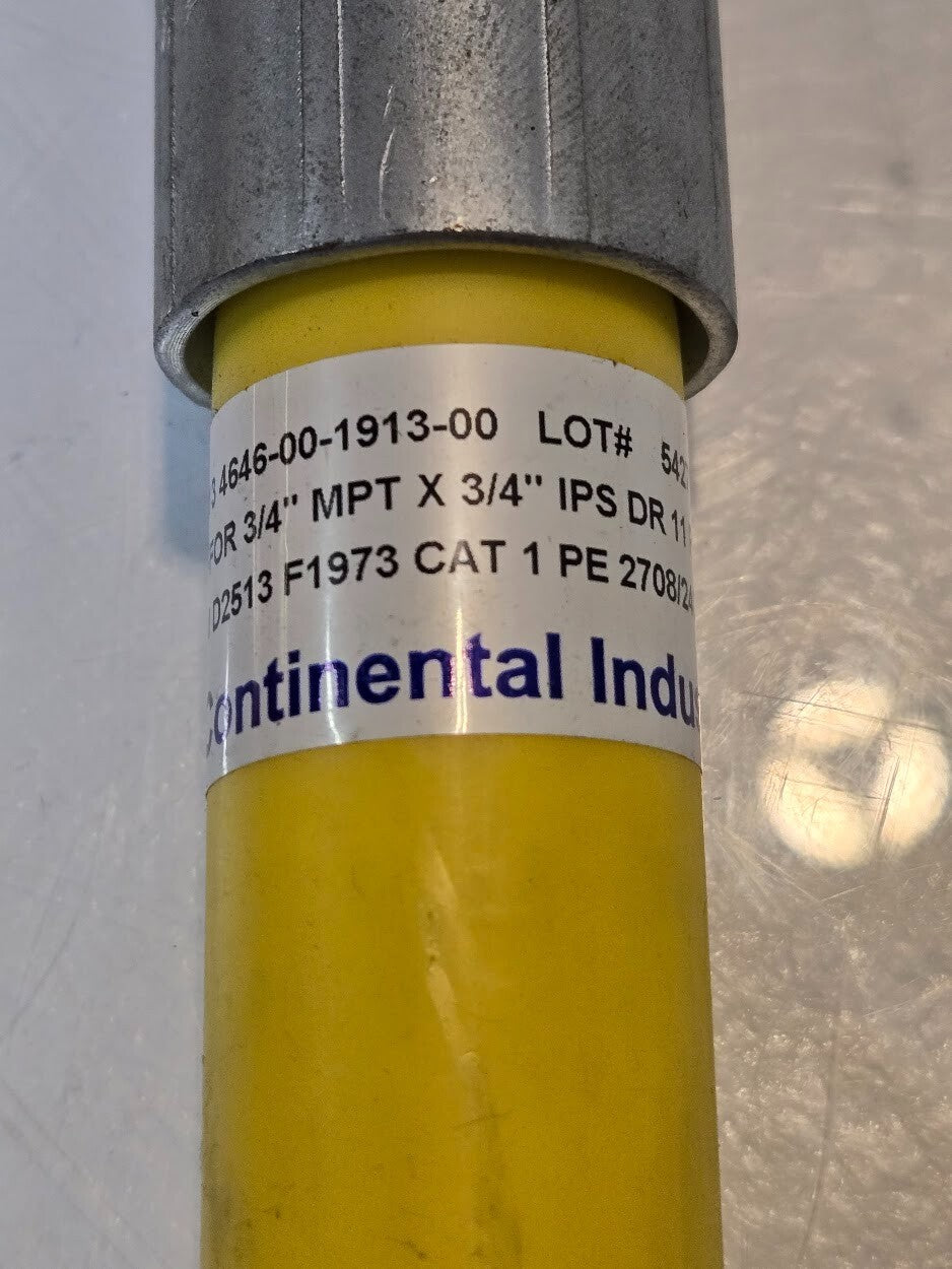 Continental Industries TR13 464-00-1913-00 | 3/4" MPT X 3/4" IPS Gas Transistion