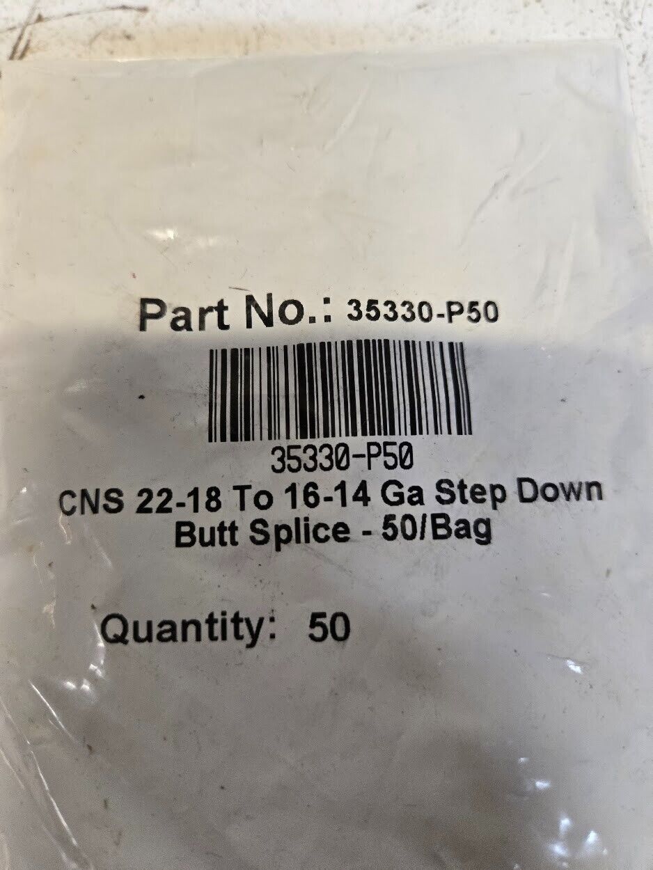 150 Quantity of Step Down Butt Splice 22-18 to 16-14 Ga 35330-P50 (150 Quantity)