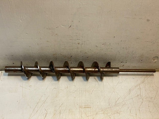 Metal Conveyor Screw Auger Shaft Industrial Part 6-Spirals 18" Long 2-1/4" Dia.
