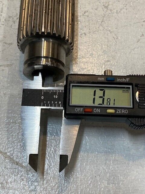 Input Shaft 18-1/2" Long 52mm OD End 41 Teeth 20mm ID 30mm OD End 33 Teeth