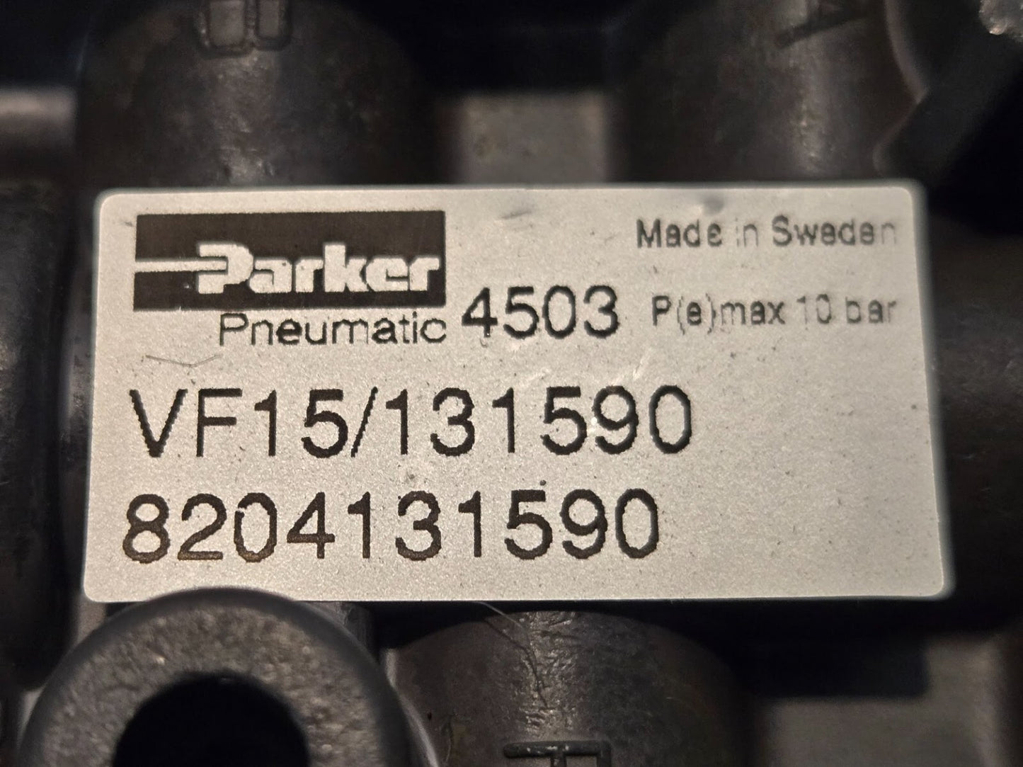 Parker Pnuematic Air Valve VF15/131590 | 8204131590 | 4503 | 2603 | 10 Bar