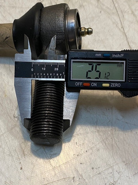 JLG Parts 10723263 Tie Rod End | 25mm Thread 5" Long 4-3/8" Wide