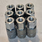 9 Quantity of 3/8" Hydraulic Quick Connectors 1/4" FNPT | 7/8" Hex (9 Quantity)