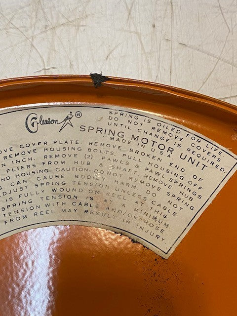McGraw-Edison Gleason Reel Corp Spring Motor Unit Kit Order Part No. 006968