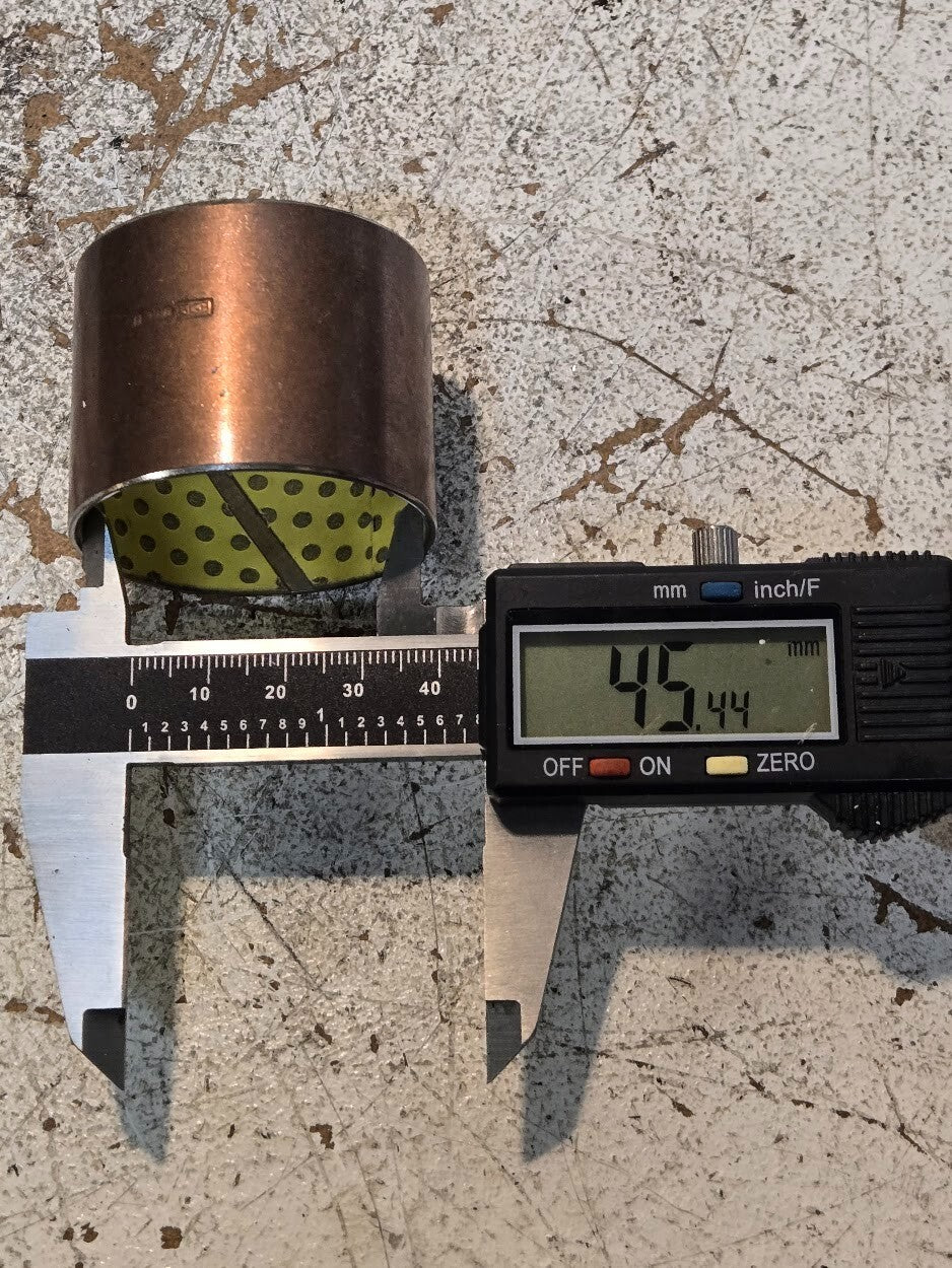 2 Quantity of GGB Bushings H11B 49mm O.D. 45.5mm I.D. 38mm Length (2 Quantity)