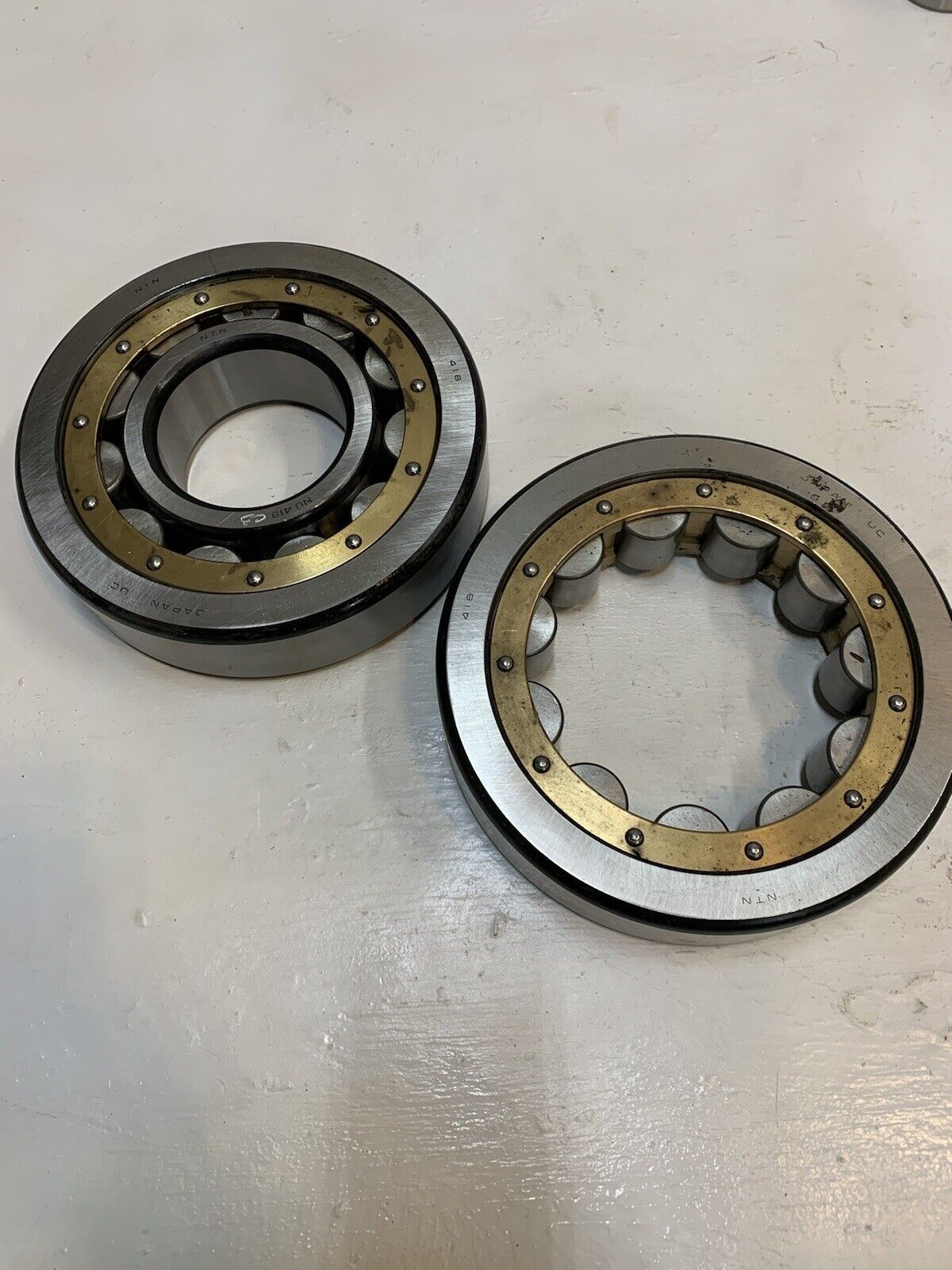 2 NTN NU 418 Roller Bearings NU418 | 90mm ID, 225mm OD, 54mm Wide NTN 418