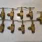 9 Quantity of 1/8" MPT x 1/8" Male Flare 90 Degree Angled Needle Valves (9 Qty)