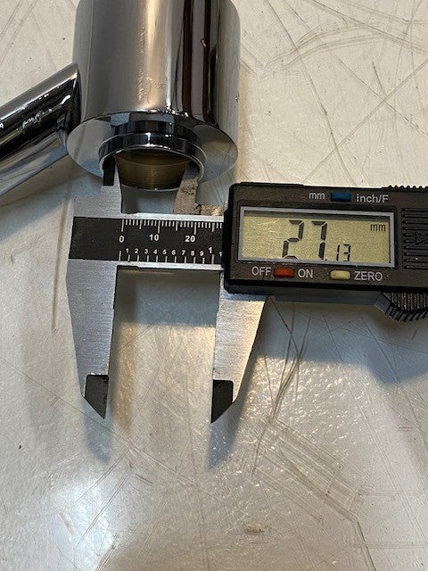 Standard Kitchen Faucet 6-1/2" High 11" Long 27mm Top 39mm Bottom