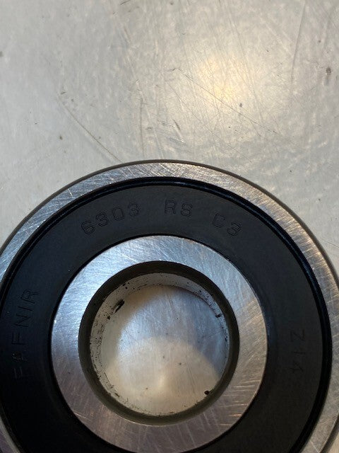 8 Quantity of Fafnir 6303-RS-C3 Deep Groove Ball Bearings 47x17x14mm (8 Qty)