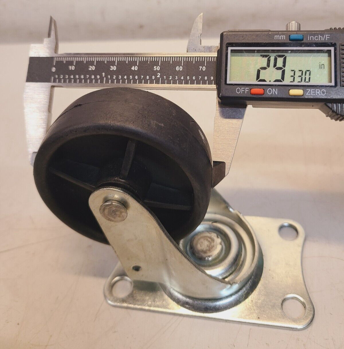 4 Quantity of Heavy Duty Plastic Casters 3" Diameter (4 Qty)