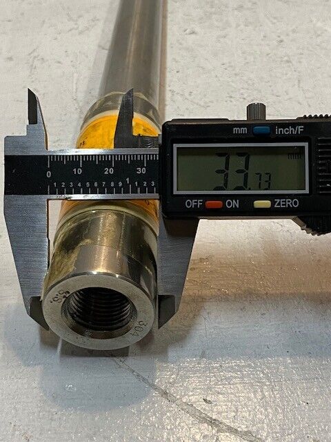 Thermowell Export Water 304 S.S. 16" Long 34mm OD 18mm Bore 19mm Small End