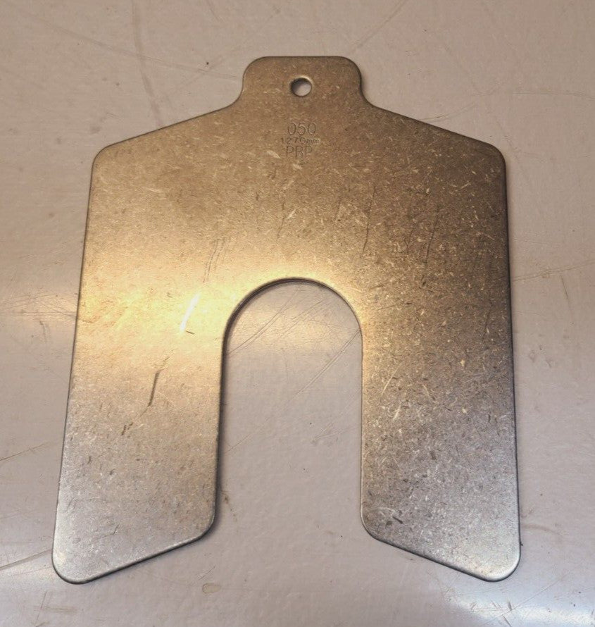 9 Qty of Precision Brand Stainless Slotted Shims 42450 | 3L835 | 4" x 4" (9 Qty)