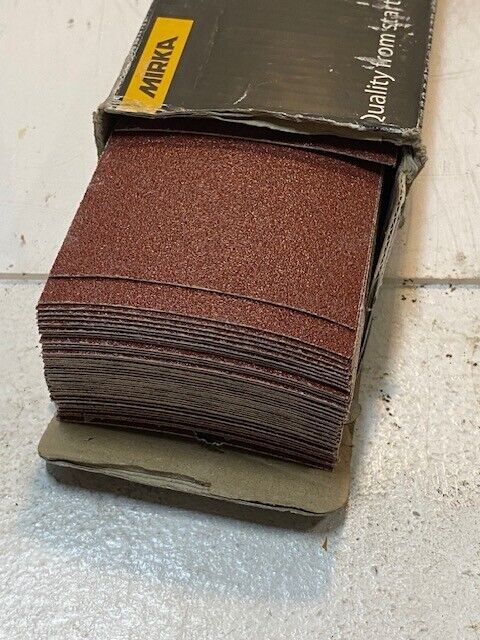 Box of 50 Mirka 40-364-080 Coarse Cut 2-3/4"x16-1/2" PSA File Sheet 80G