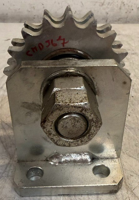 Dual Sprocket Idler Bracket Assembly With Base-Mounted Clevis Block