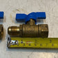 2 Quantity Gas Ball Valves 9850 | 2-3/4" Long 19mm Thread 18mm ID (2 Quantity)