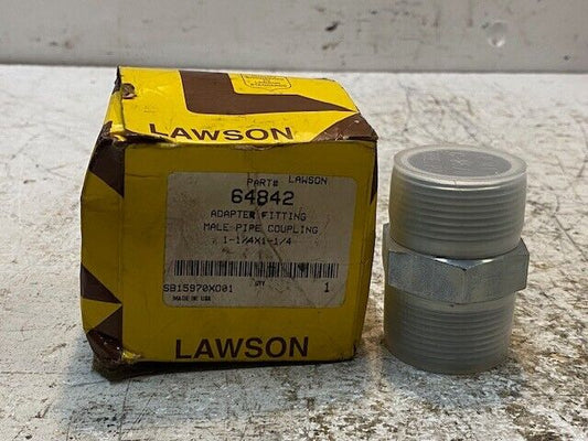 Lawson Adapter Fitting 64842 Male Pipe Coupling 1-1/4x1-1/4